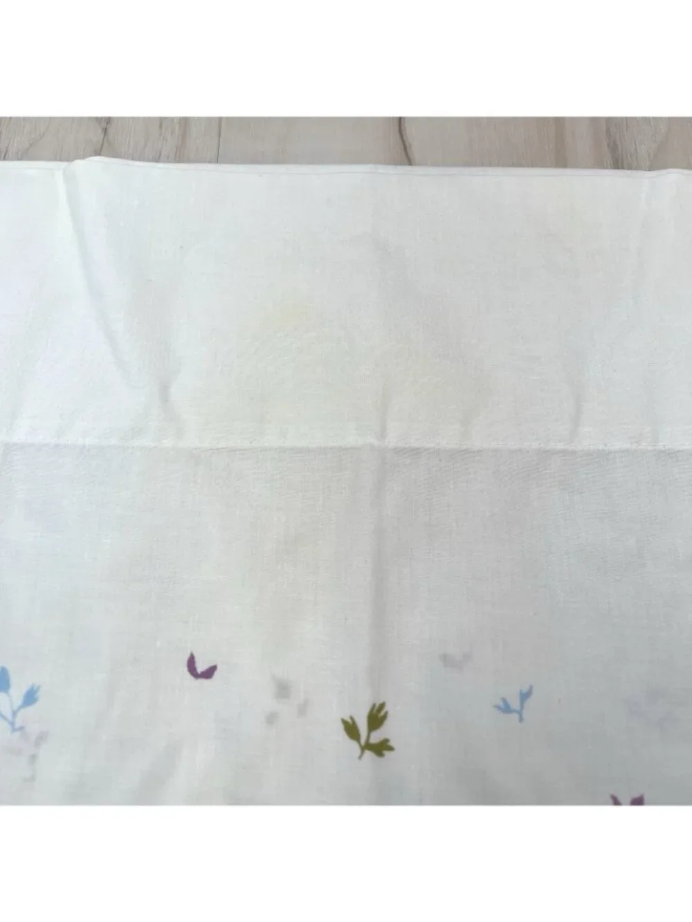 VTG FIELDCREST Perfection 2 Fine Combed Percale KING Size Blue Rose PILLOWCASES
